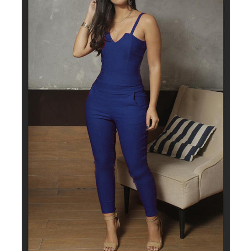 Abigail – Summer Women's Jumpsuit with High Stretch and Straps