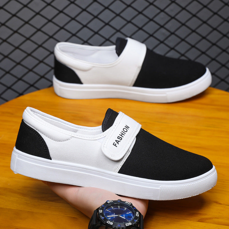 Adrian – Canvas Casual Sneakers with Velcro Strap