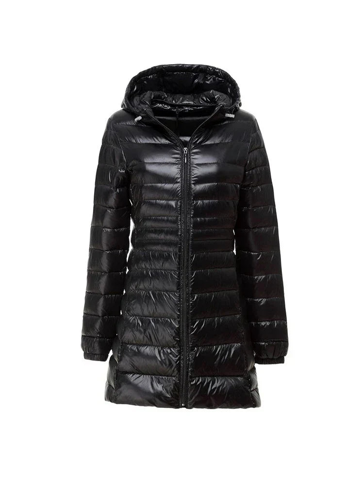 Rachael – Long Quilted Women's Winter Coat