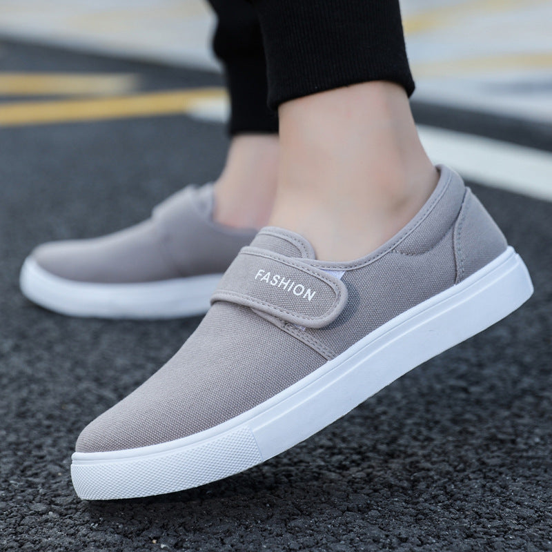 Adrian – Canvas Casual Sneakers with Velcro Strap