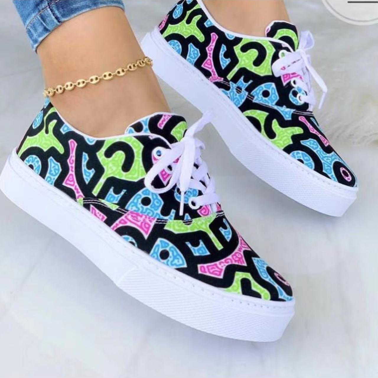 Jane – Fashionable Canvas Lace-Up Shoes for Women