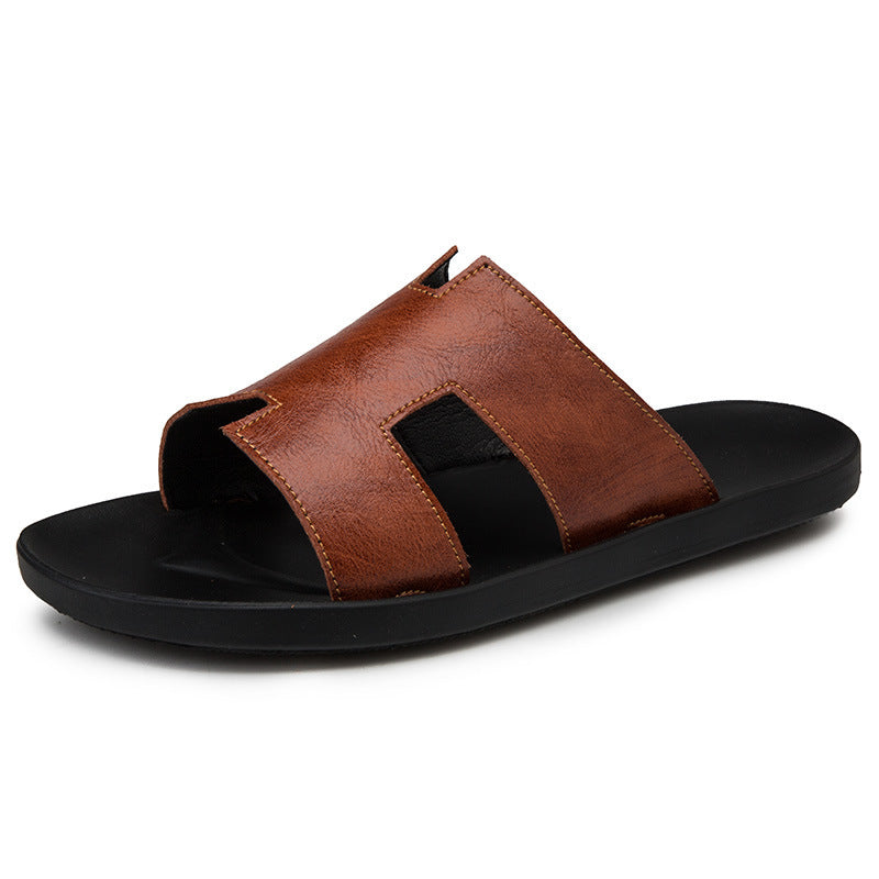 Bruce – Vegan Leather Flip-Flop Sandals for Men