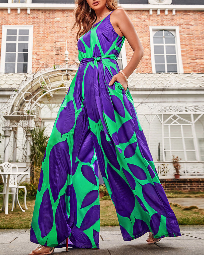 Kathleen – Green Jumpsuit with Lace