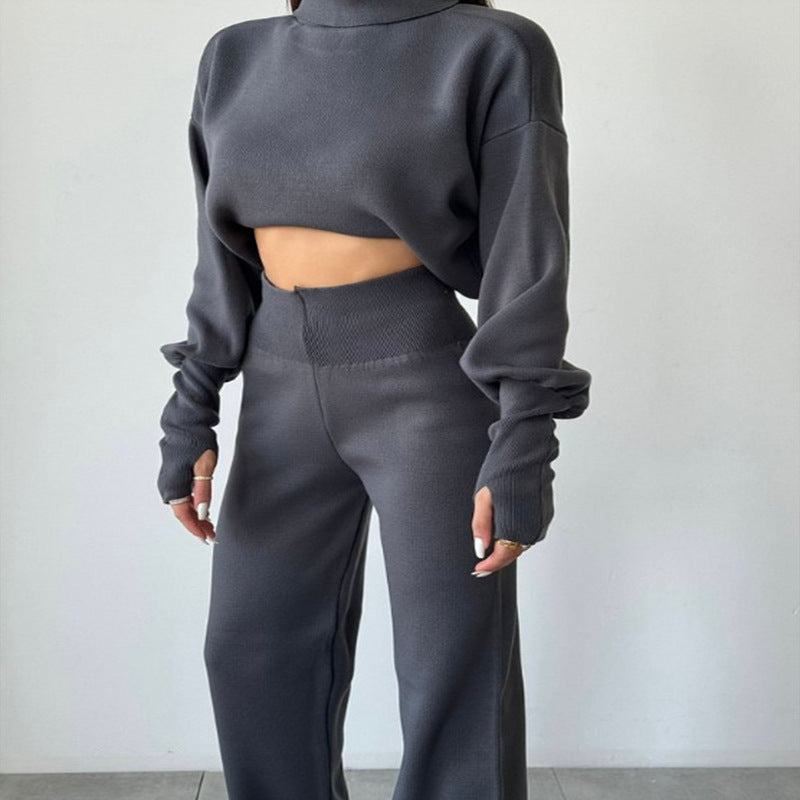 Angela – Casual Turtleneck Set with Long Sleeves