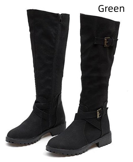 Audrey – Long Vegan Suede Fashion Boots