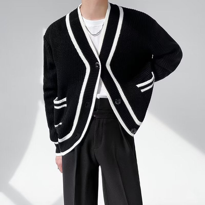 Cameron – Stylish Men's Cardigan with V-Neck