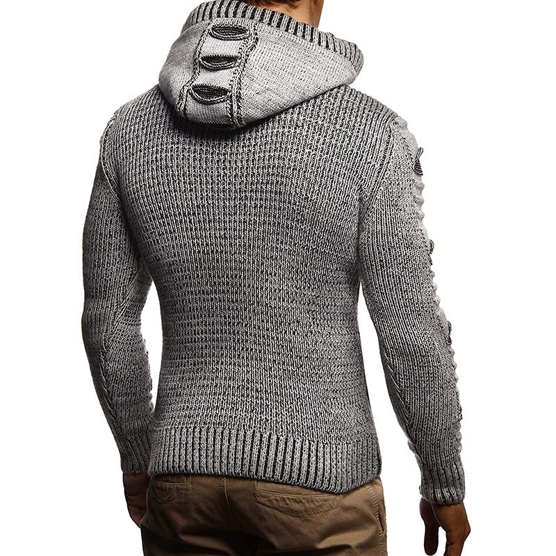 Stuart – Hooded Knit Jacket for Men