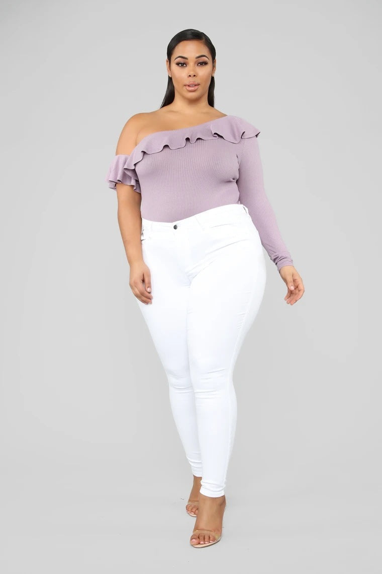 Joan – High Stretch Denim Pencil Pants in Plus Size