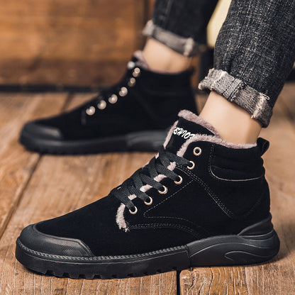 Ron – Warm Men's Ankle Boots with Plush Lining