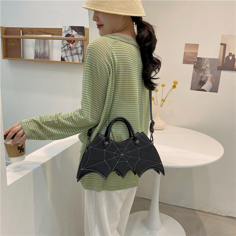 Leanne – Shoulder Bag with Spider Web Design