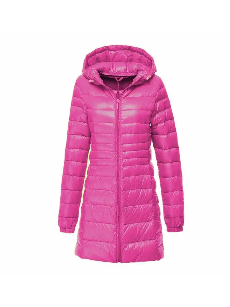 Rachael – Long Quilted Women's Winter Coat
