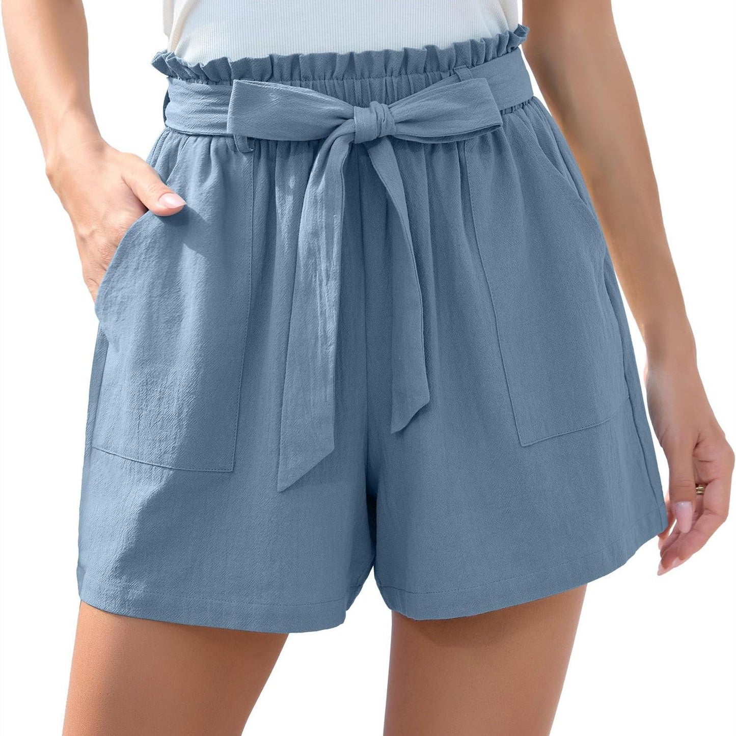Anne – Stylish Ruffle Shorts with Pockets for Women