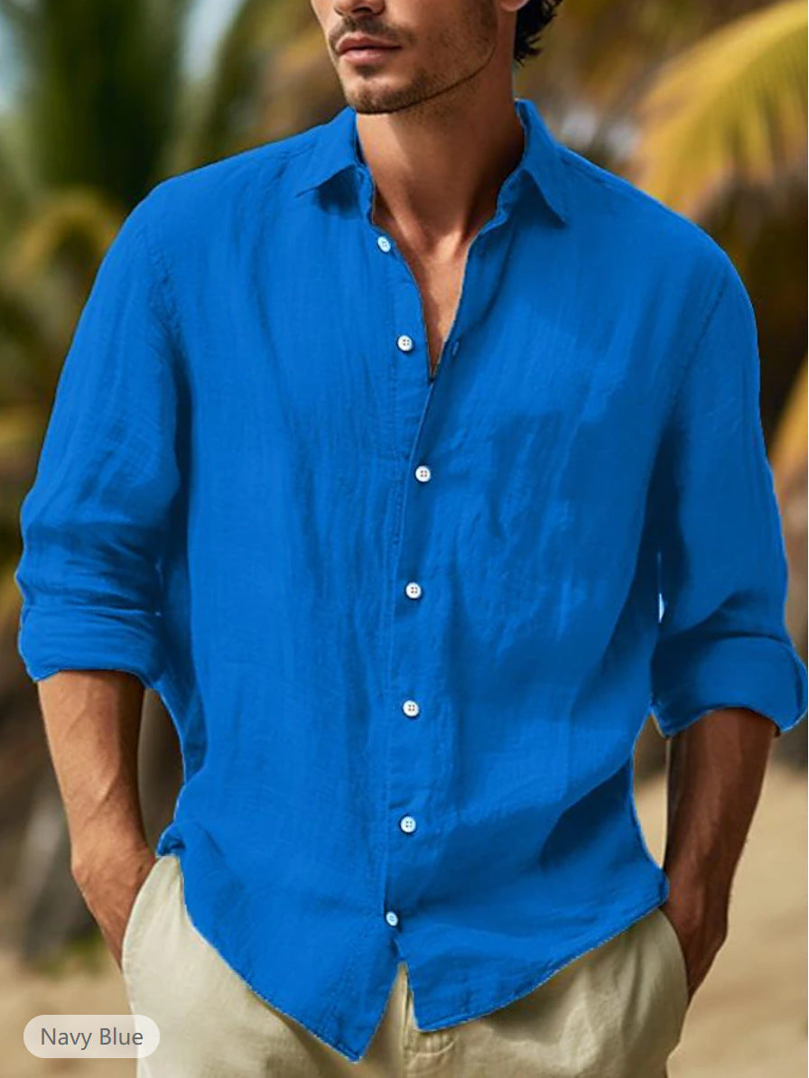 Nigel – Casual Men's Shirt in Solid Colors