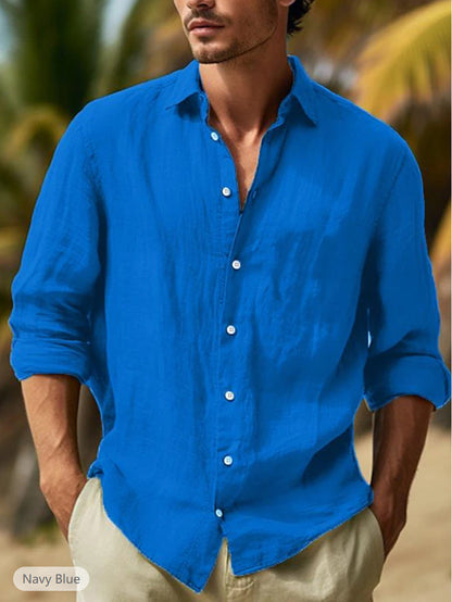 Nigel – Casual Men's Shirt in Solid Colors