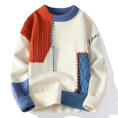 Gareth – Men's Colorblock Long Sleeve Sweater