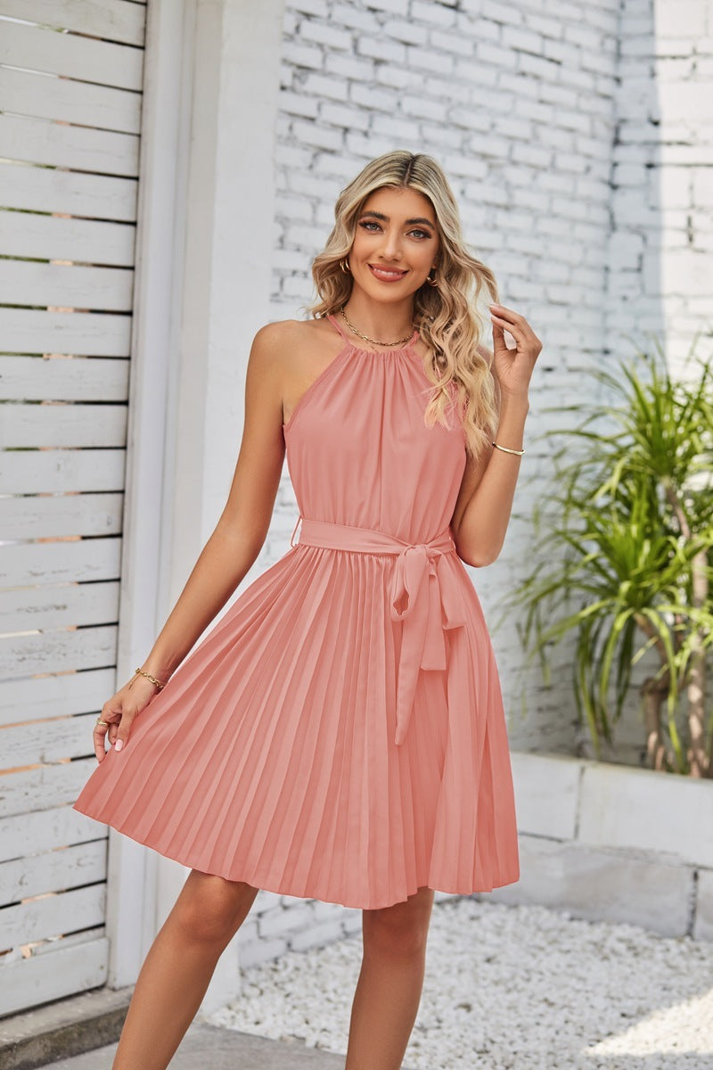 Amy – Strapless Pleated Summer Dress for Women