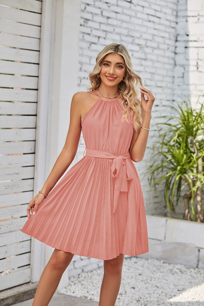 Amy – Strapless Pleated Summer Dress for Women