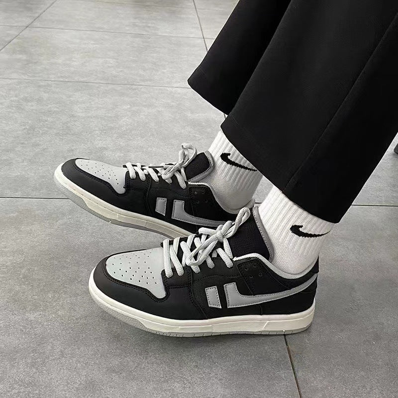 Louise – Trendy Women's Sneakers in Shadow Gray with Platform