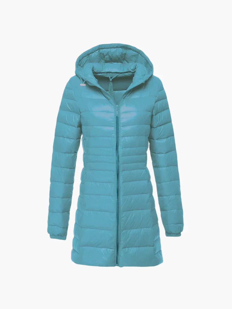 Rachael – Long Quilted Women's Winter Coat