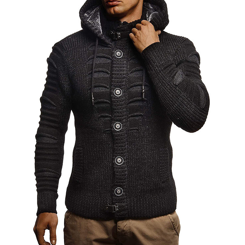 Stuart – Hooded Knit Jacket for Men