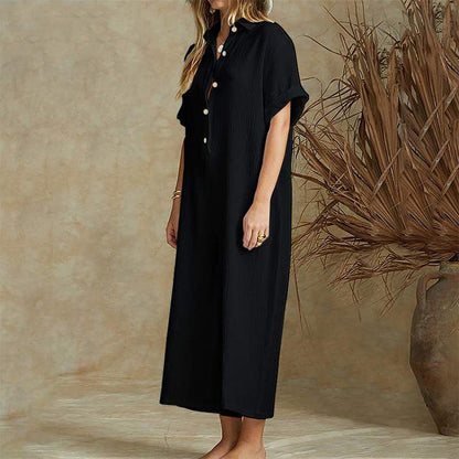 Heather – Casual Jumpsuit with Short Sleeves