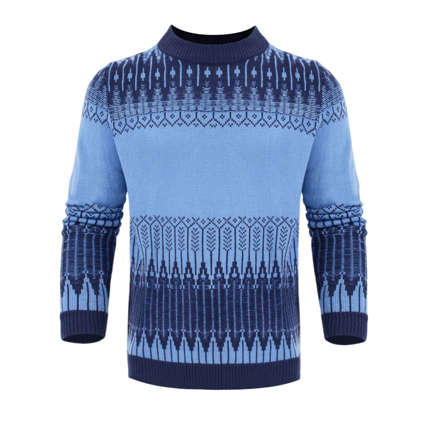 Michael – Unisex Sweater with Fair Isle Pattern
