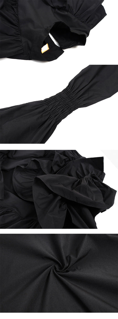 Amelia – Lightweight Dress with Wooden Accents