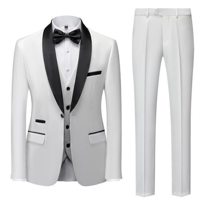 Dean – Three-Piece Men's Suit with Unique Collar