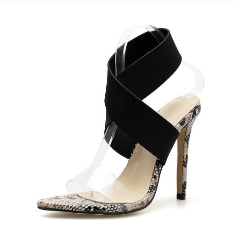 Barbara – High Heels with Snake Pattern