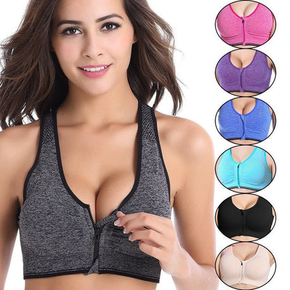 Joy – Sexy Women's Sports Bra with Front Zipper