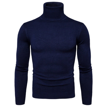 Lawrence – Slim Thermal Turtleneck Sweater for Men in Solid Designs