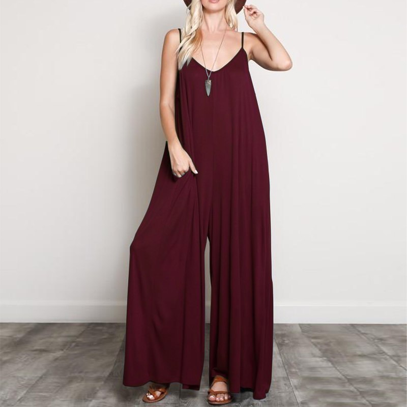 Audrey – Summer Jumpsuit with V-Neck for Women