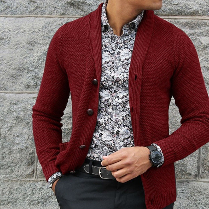 Glenn – Single-Breasted Men's Knit Sweater