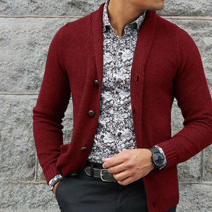 Glenn – Single-Breasted Men's Knit Sweater