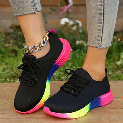 Jenny – Fashionable Women's Sneakers with Rainbow Sole