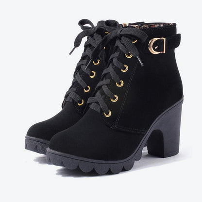 Glenn – Cross-Strap Ankle Boots with Martin Style