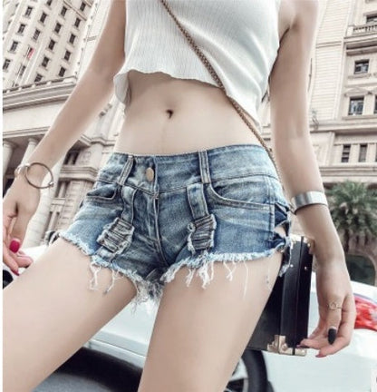 Catherine – Sexy Low-Rise Summer Denim Shorts