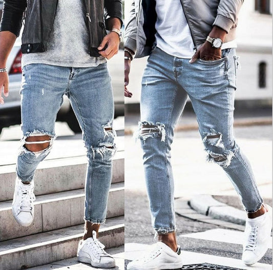 Jacob – Ripped Skinny Jeans in Streetwear Style
