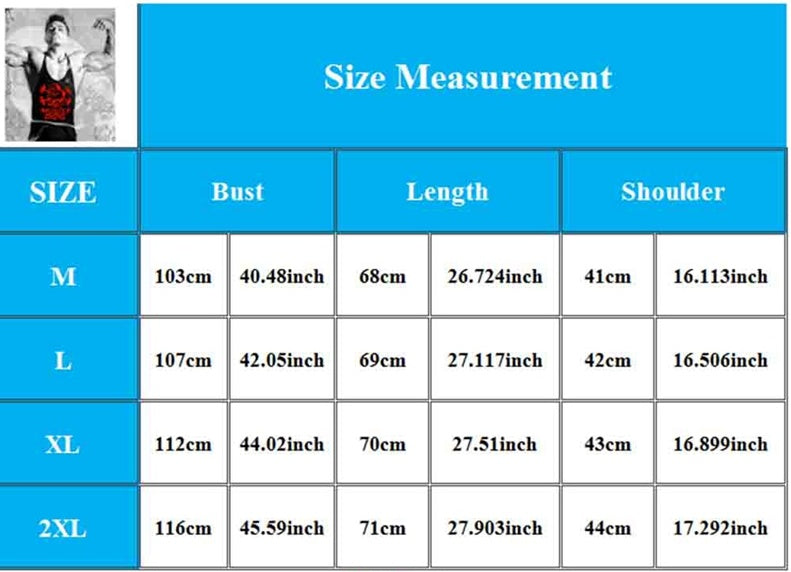 Gregory – Cartoon Fitness Vest with Muscle Dog Print