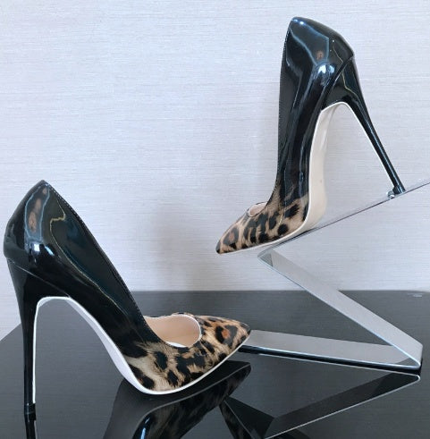Holly – Elegant Women's High Heels with Leopard Print