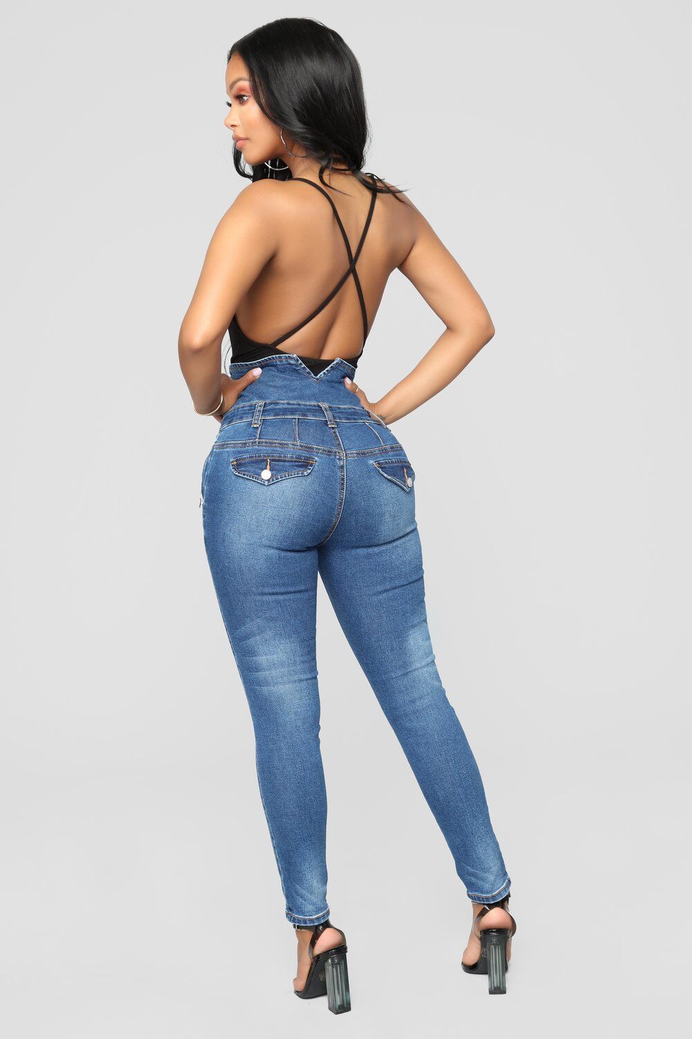 Kimberley – High-Waist Skinny Jeans with Embroidery