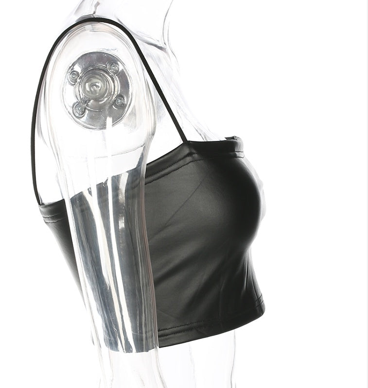 Georgina – Vegan Leather Top