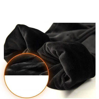 Danielle – Slim Casual Harem Pants in Vegan Cashmere with Faux Fur