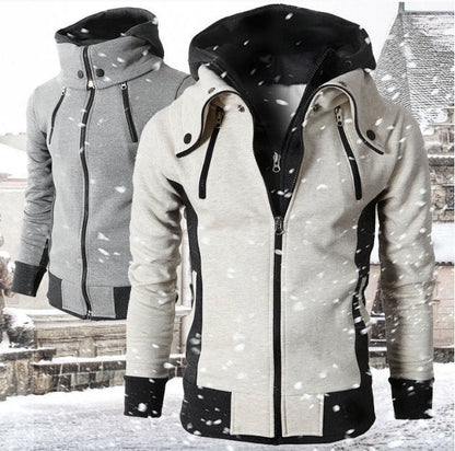 Sean – Sporty Men's Jacket with Hood and Zipper