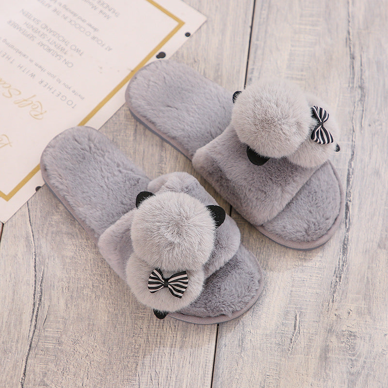Janet – Cartoon Plush Cotton Slippers