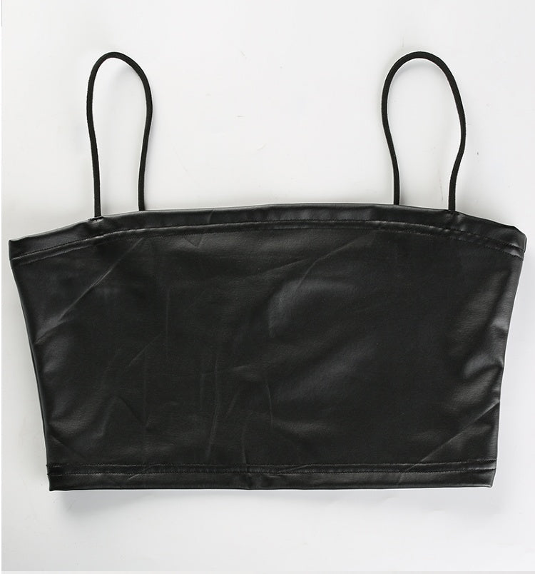 Georgina – Vegan Leather Top