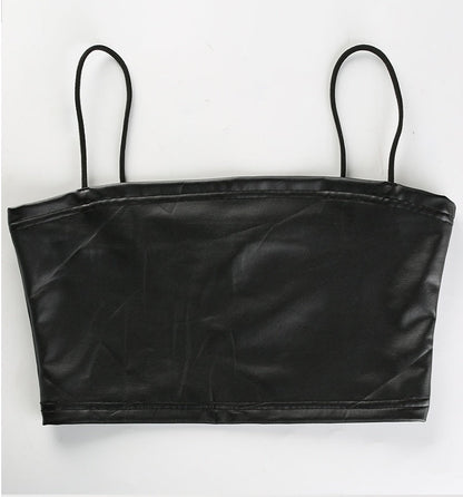 Georgina – Vegan Leather Top