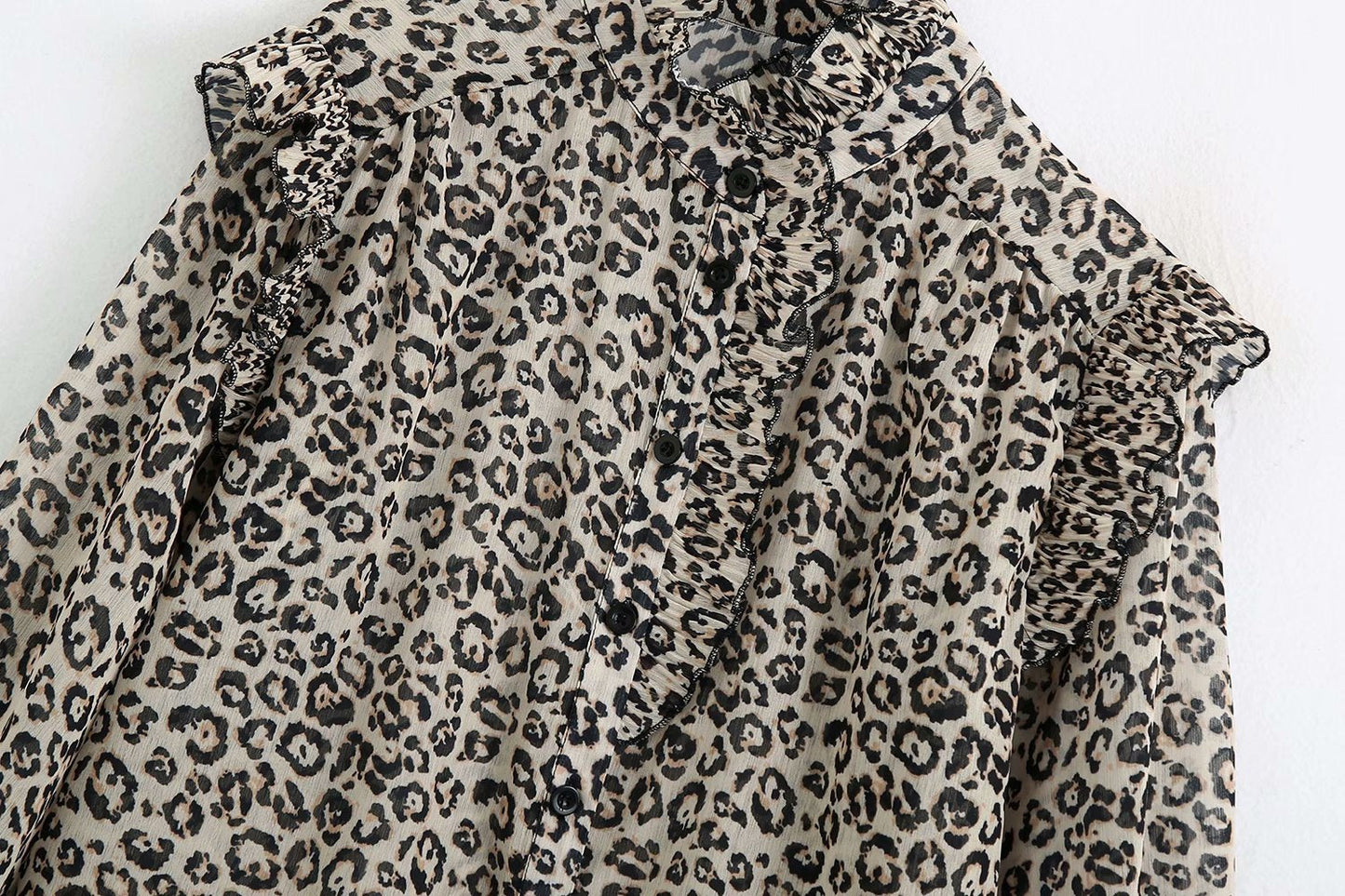 Angela – Printed Chiffon Shirt