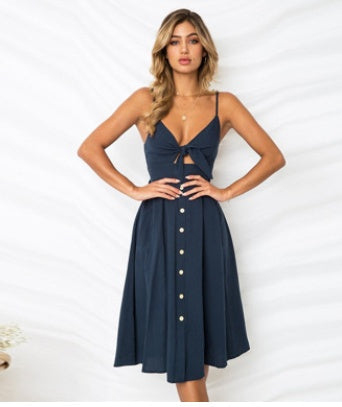 Joanne – Sleeveless Backless Fitted Party Dress