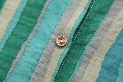 Ruth – Relaxed Blouse with Striped Lapel Collar for Women in Fall